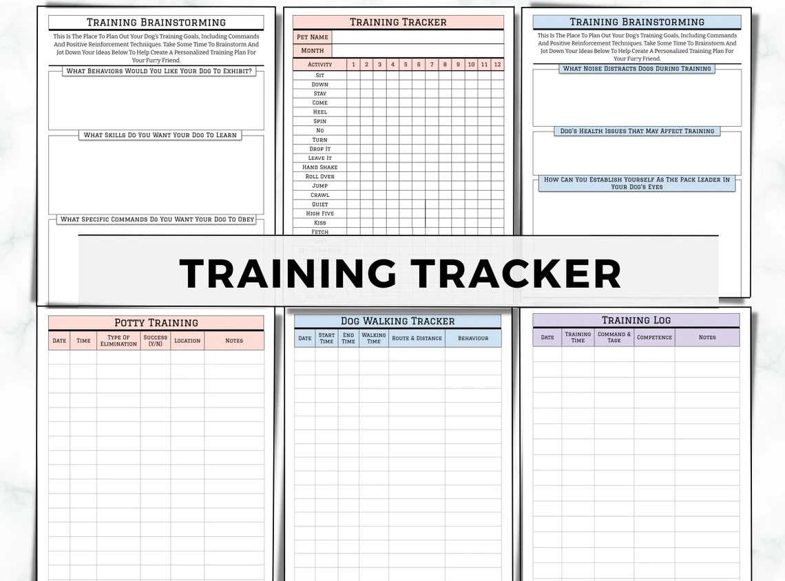 New Puppy Survival Bundle — Printable Puppy Daily Checklist, Dog Training Planner & 30-Day Pet Training Workbook - Image 2