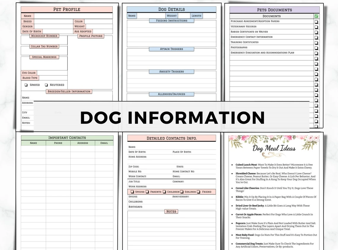 New Puppy Survival Bundle — Printable Puppy Daily Checklist, Dog Training Planner & 30-Day Pet Training Workbook - Image 4