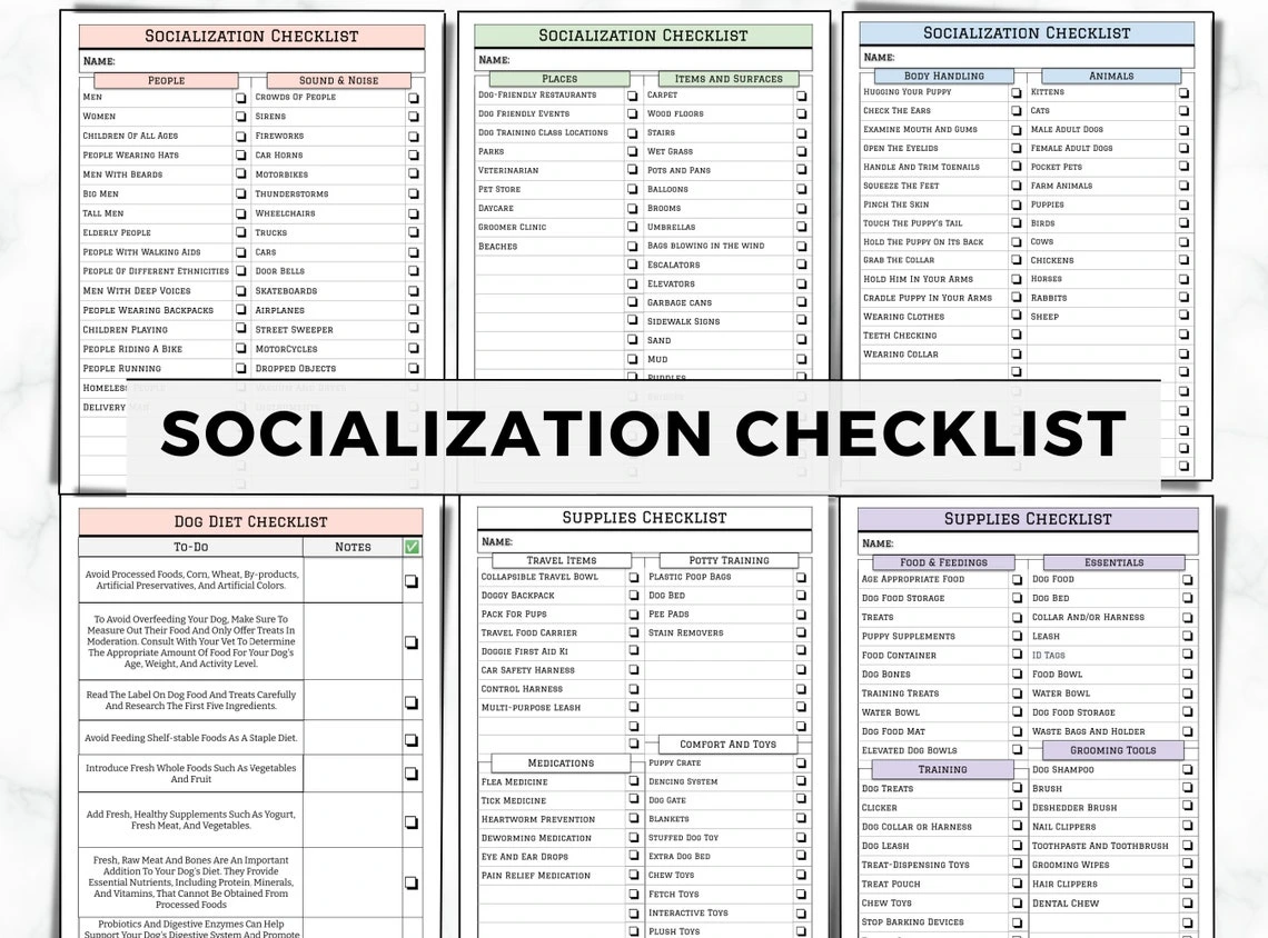 New Puppy Survival Bundle — Printable Puppy Daily Checklist, Dog Training Planner & 30-Day Pet Training Workbook - Image 6
