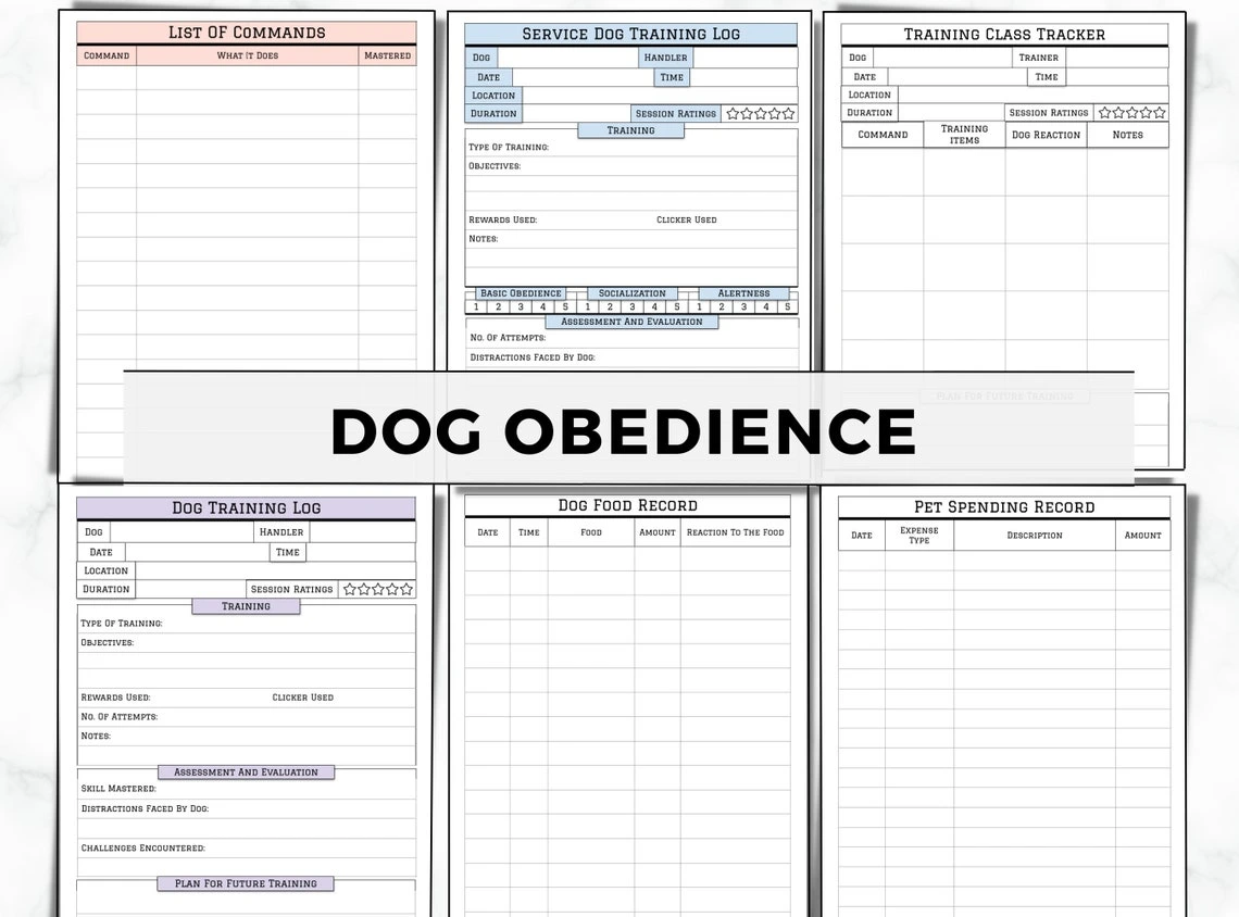 New Puppy Survival Bundle — Printable Puppy Daily Checklist, Dog Training Planner & 30-Day Pet Training Workbook - Image 7
