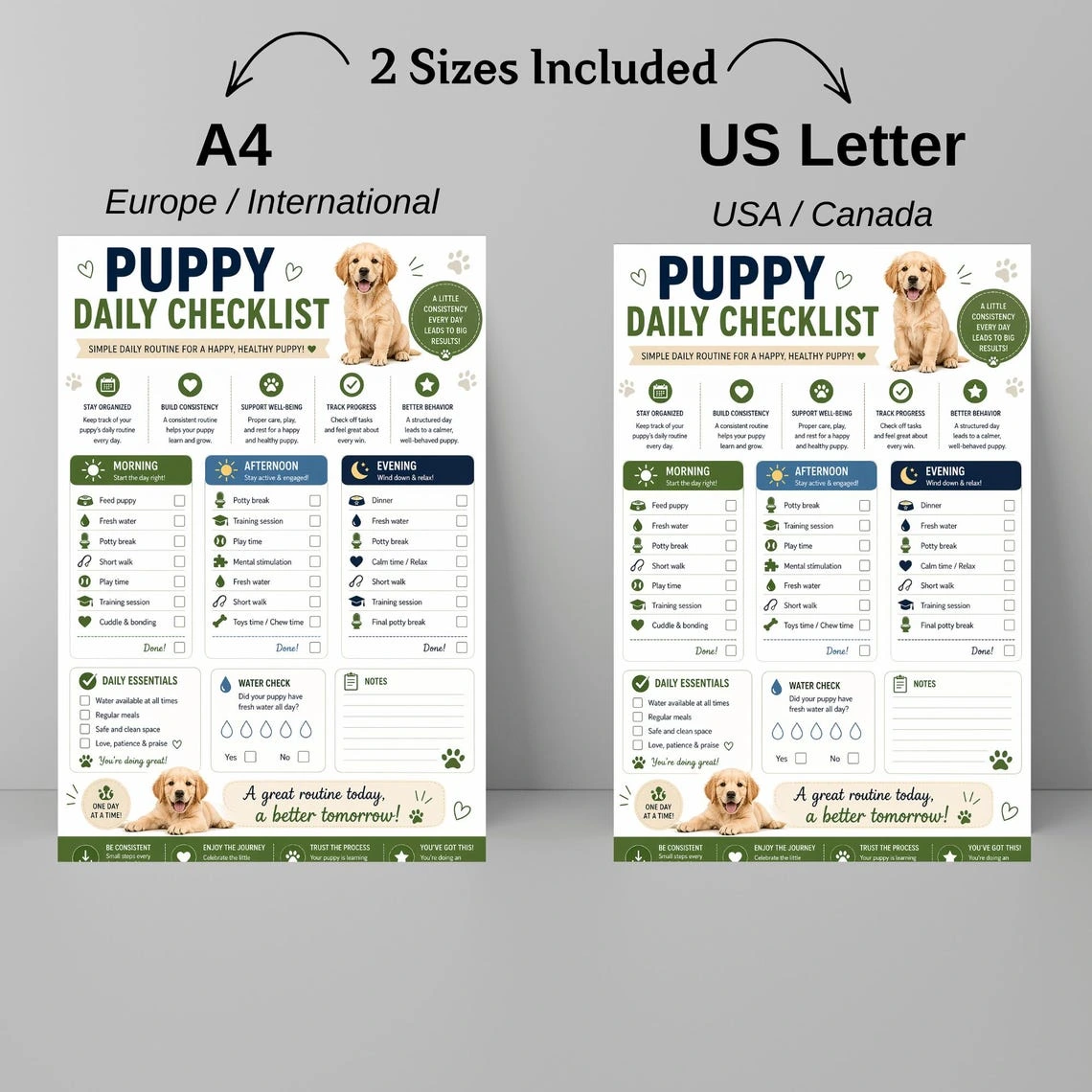 New Puppy Survival Bundle — Printable Puppy Daily Checklist, Dog Training Planner & 30-Day Pet Training Workbook - Image 11