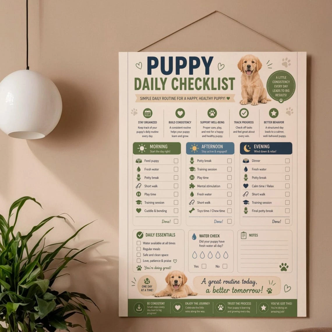 New Puppy Survival Bundle — Printable Puppy Daily Checklist, Dog Training Planner & 30-Day Pet Training Workbook - Image 13