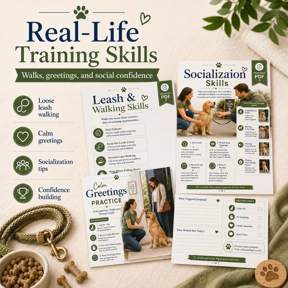 New Puppy Survival Bundle — Printable Puppy Daily Checklist, Dog Training Planner & 30-Day Pet Training Workbook - Image 14