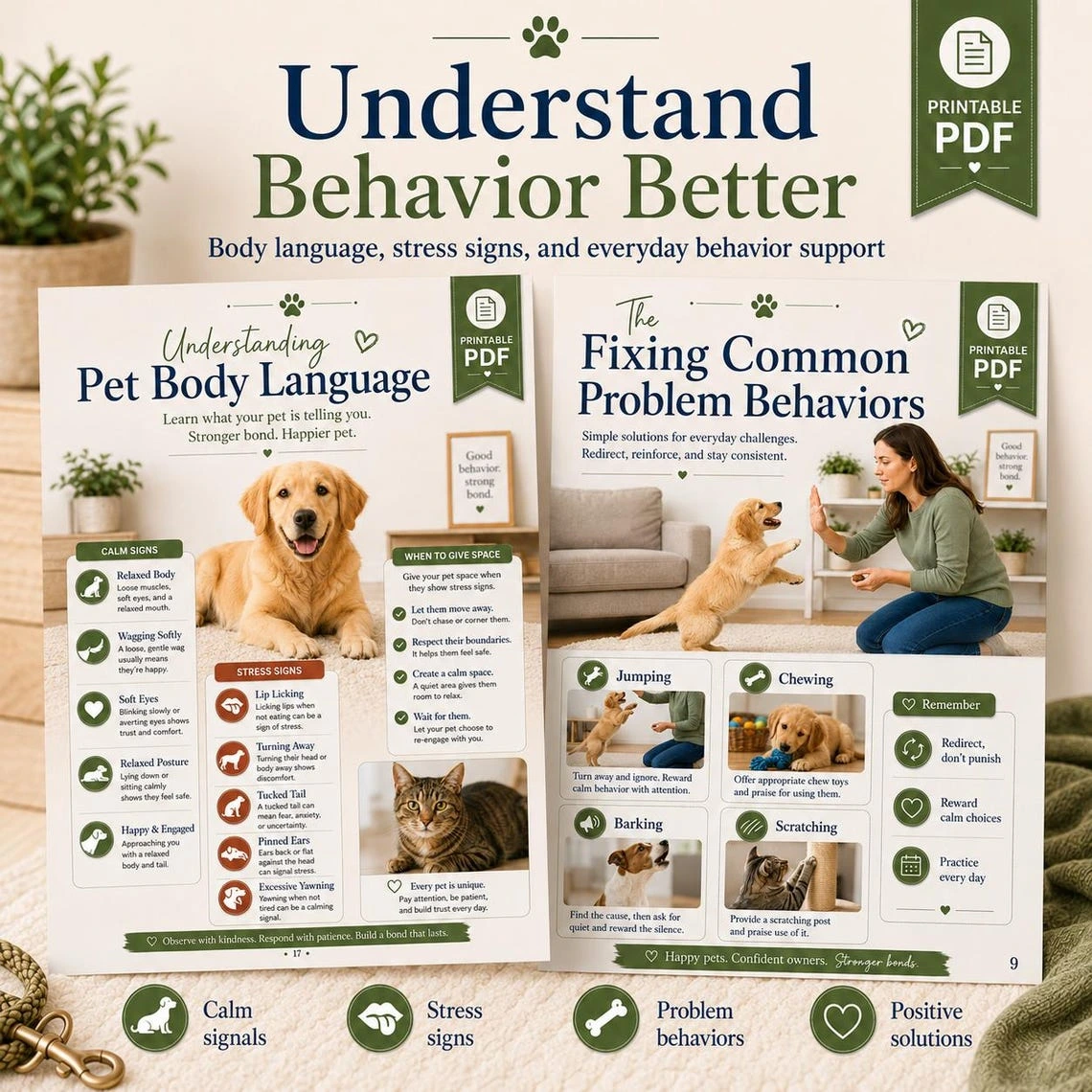 New Puppy Survival Bundle — Printable Puppy Daily Checklist, Dog Training Planner & 30-Day Pet Training Workbook - Image 18